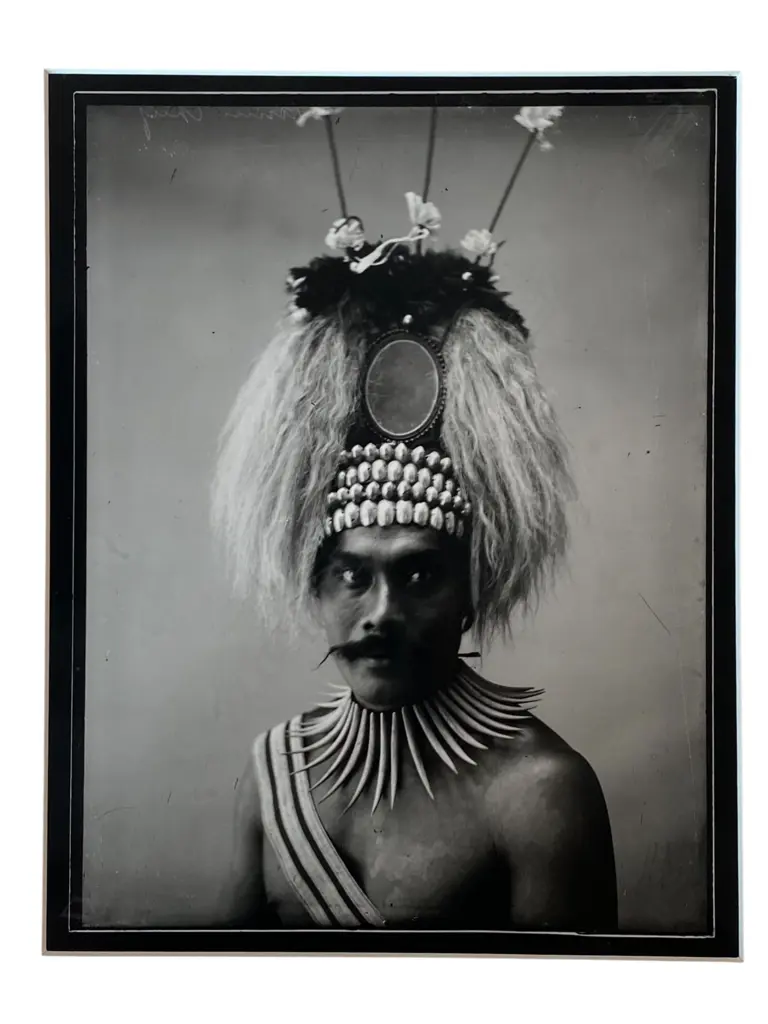 Thomas Andrew (1855-1939) - Head and shoulders portrait of a matai, Image 1++